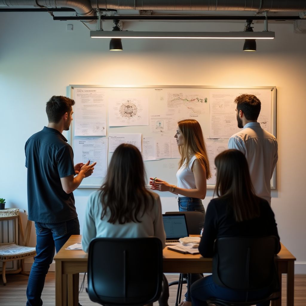 Ronda de financiación para una startup tecnológica.